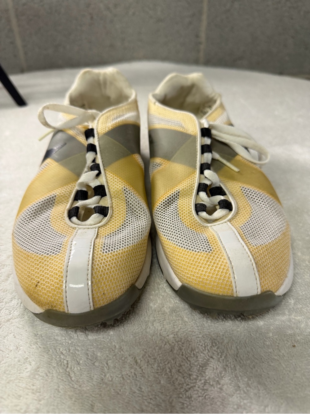 Nike Lunar Lite women’s summer golf shoes Yellow Mesh size 7.5